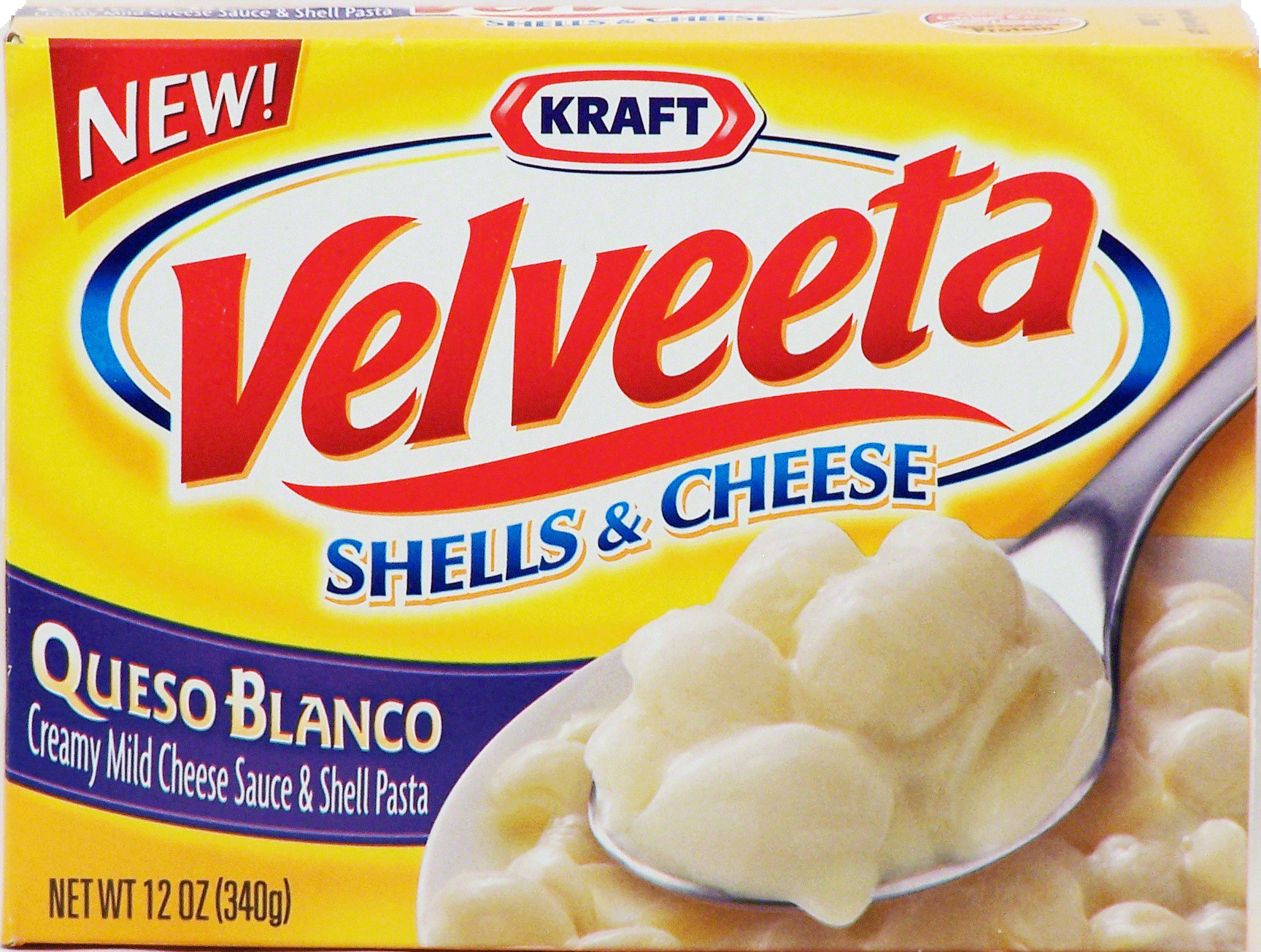 Velveeta Shells & Cheese queso blanco, creamy mild cheese sauce & shell pasta Full-Size Picture